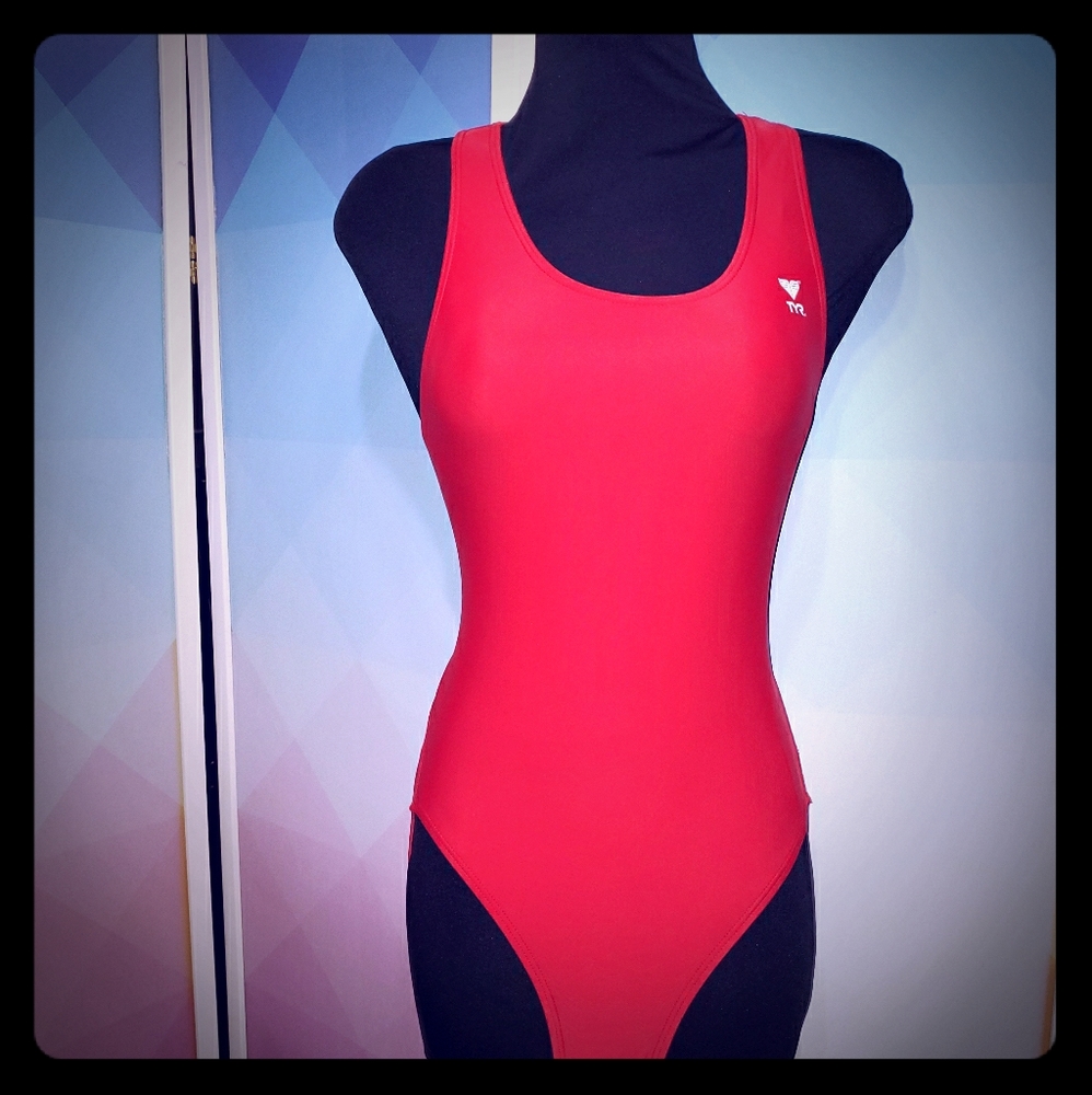 Tyr / One piece Bathing Suit / Red / Size 34